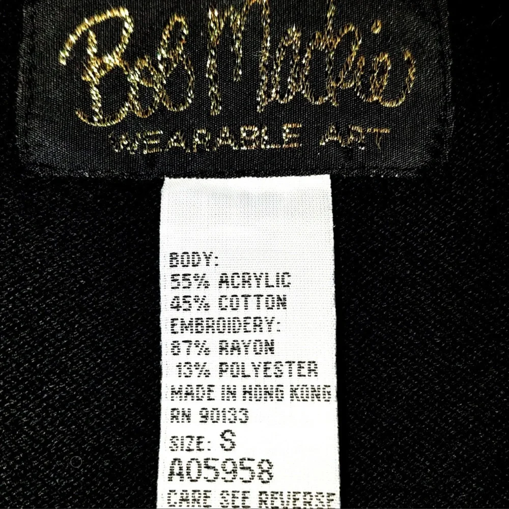 Stunning VTG dress Bob Mackie vintage y2k 80s maxi embroider floral barbiecore - Picture 8 of 12